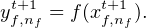 yt+f,1n = f(xtf+,n1).
   f       f
